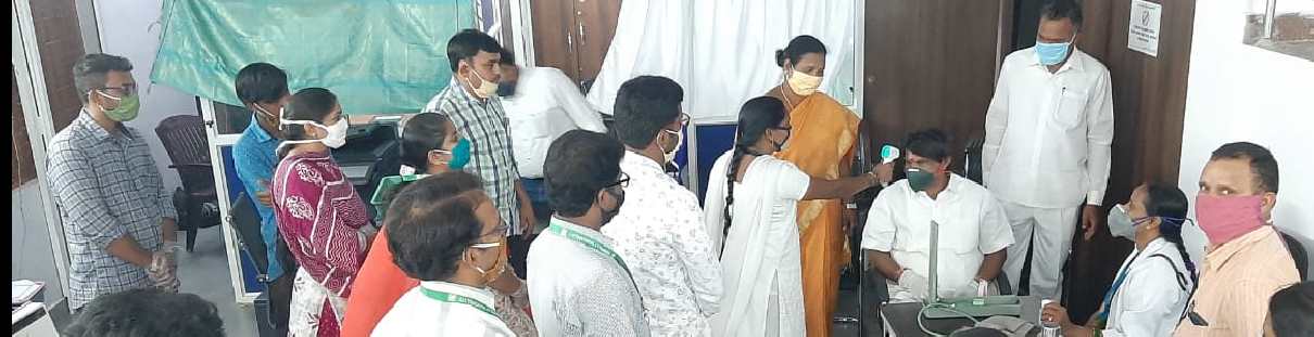HEALTH CAMP CONDUCTED FOR STAFF OF KOMPALLY MUNICIPALITY