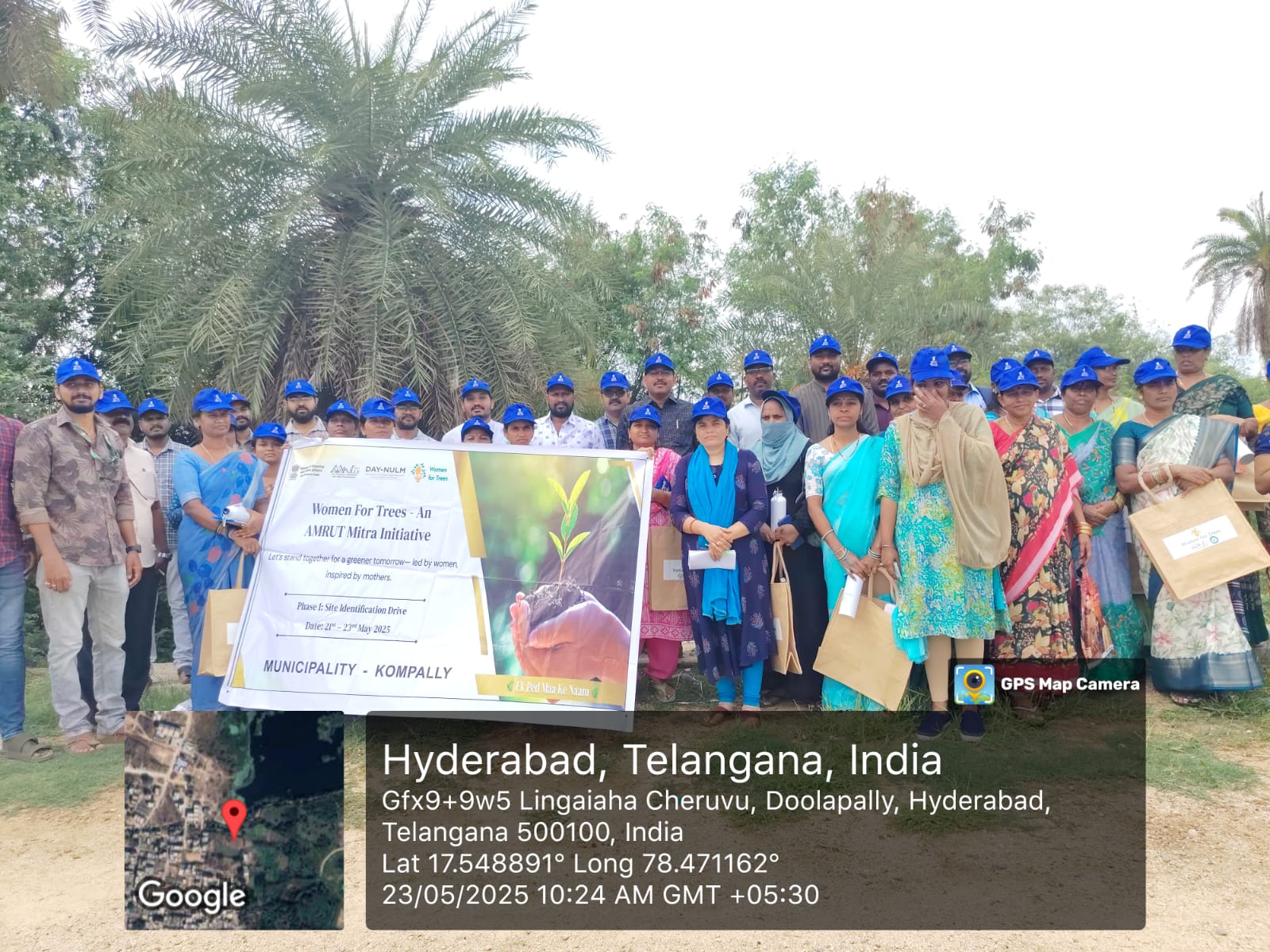 Amruth Mithra 2.0 Wmen for tree program at Lingaiah Cheruvu Doolapally.