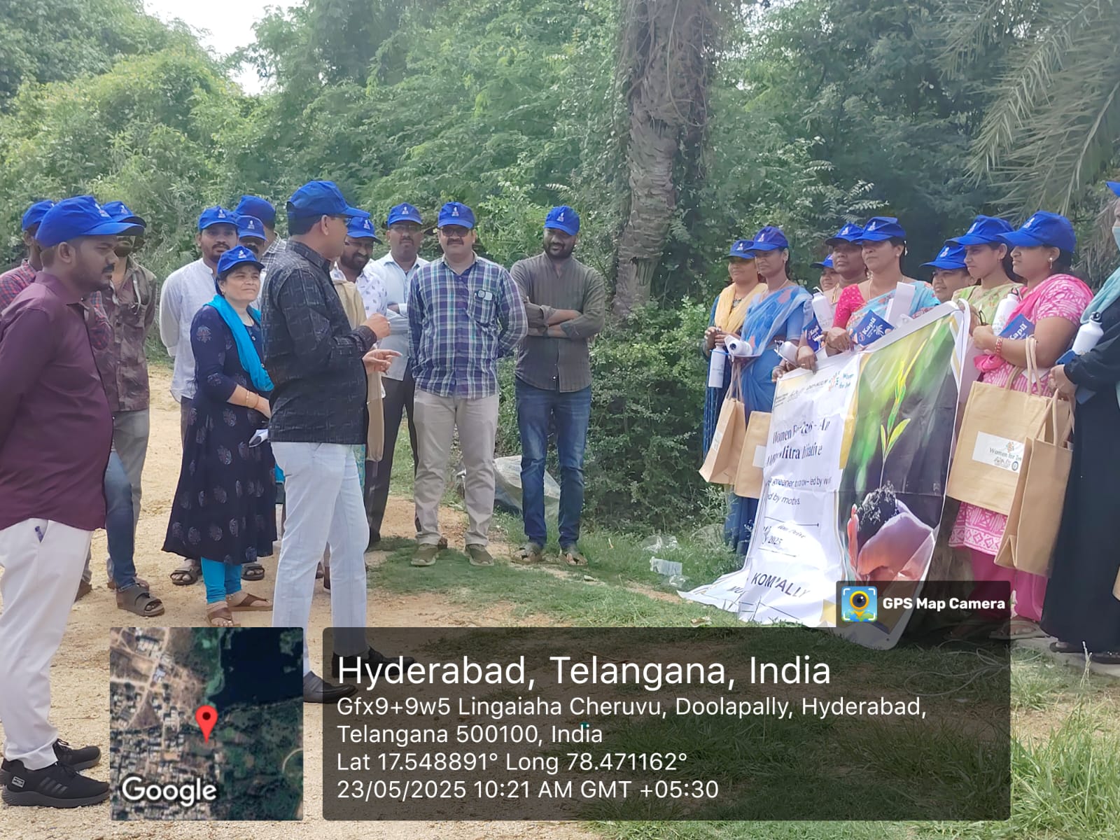 Amruth Mithra 2.0 Wmen for tree program at Lingaiah Cheruvu Doolapally.