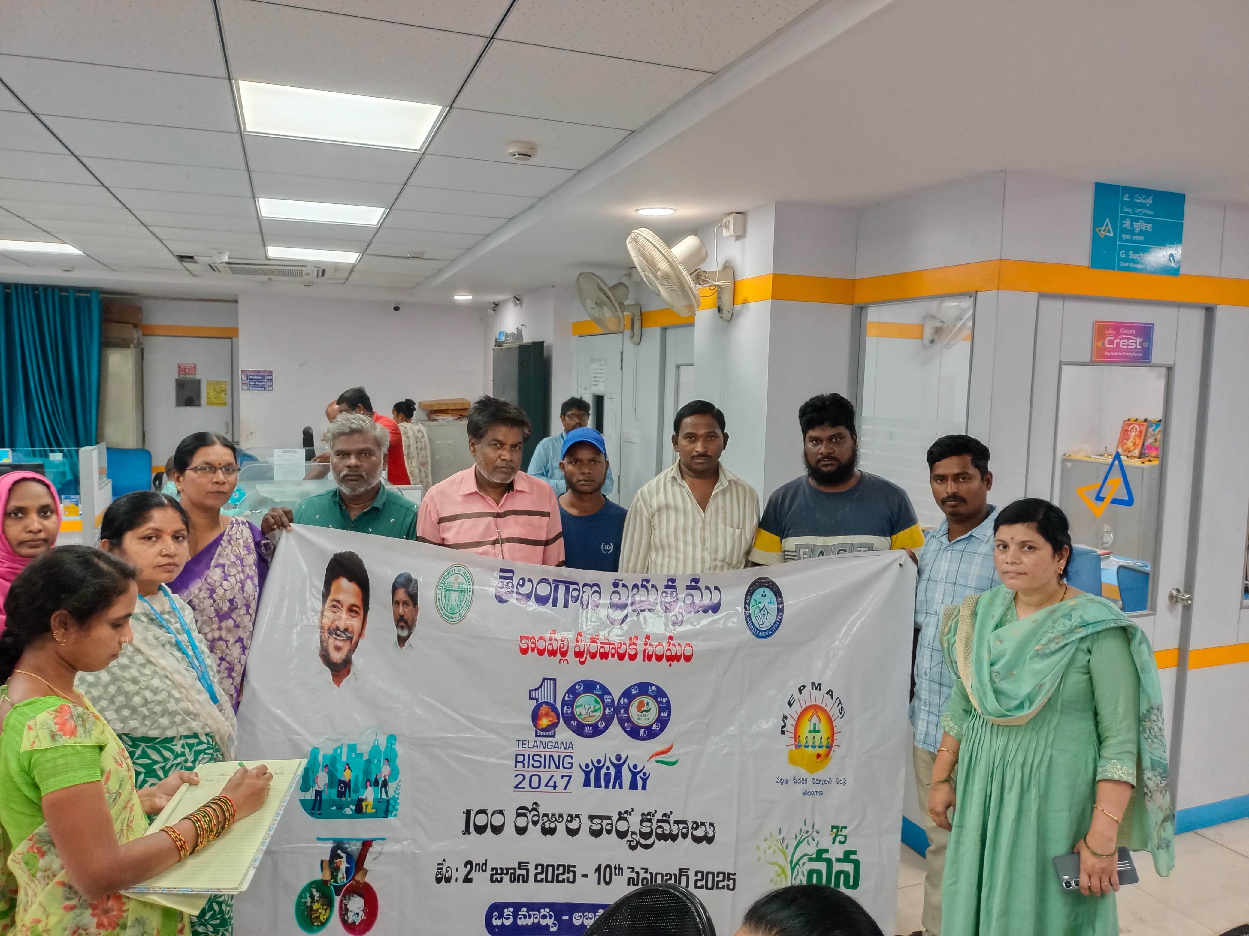 As apart of 100days program Day 10 action plan Door to Door Awarences Program, Formation of CIG for Street Vendors, Bank Linkage to SHG, Formation of New Groups Survey for Uncovered Womens in Groups.