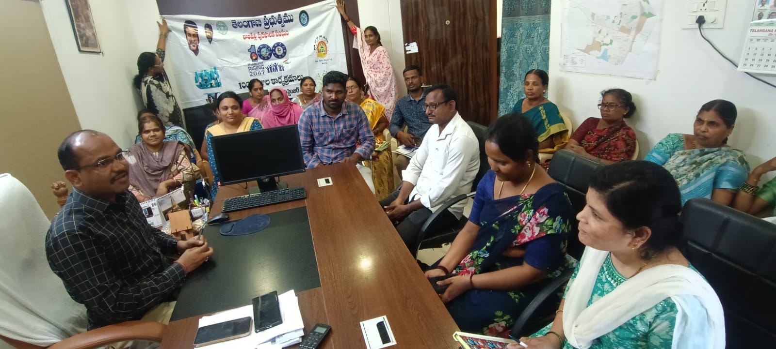 As apart of 100 days program Day 16 Awareness on Waste Segregation Explained the importance of keeping two dustbins Green and Blue Dust Bins.