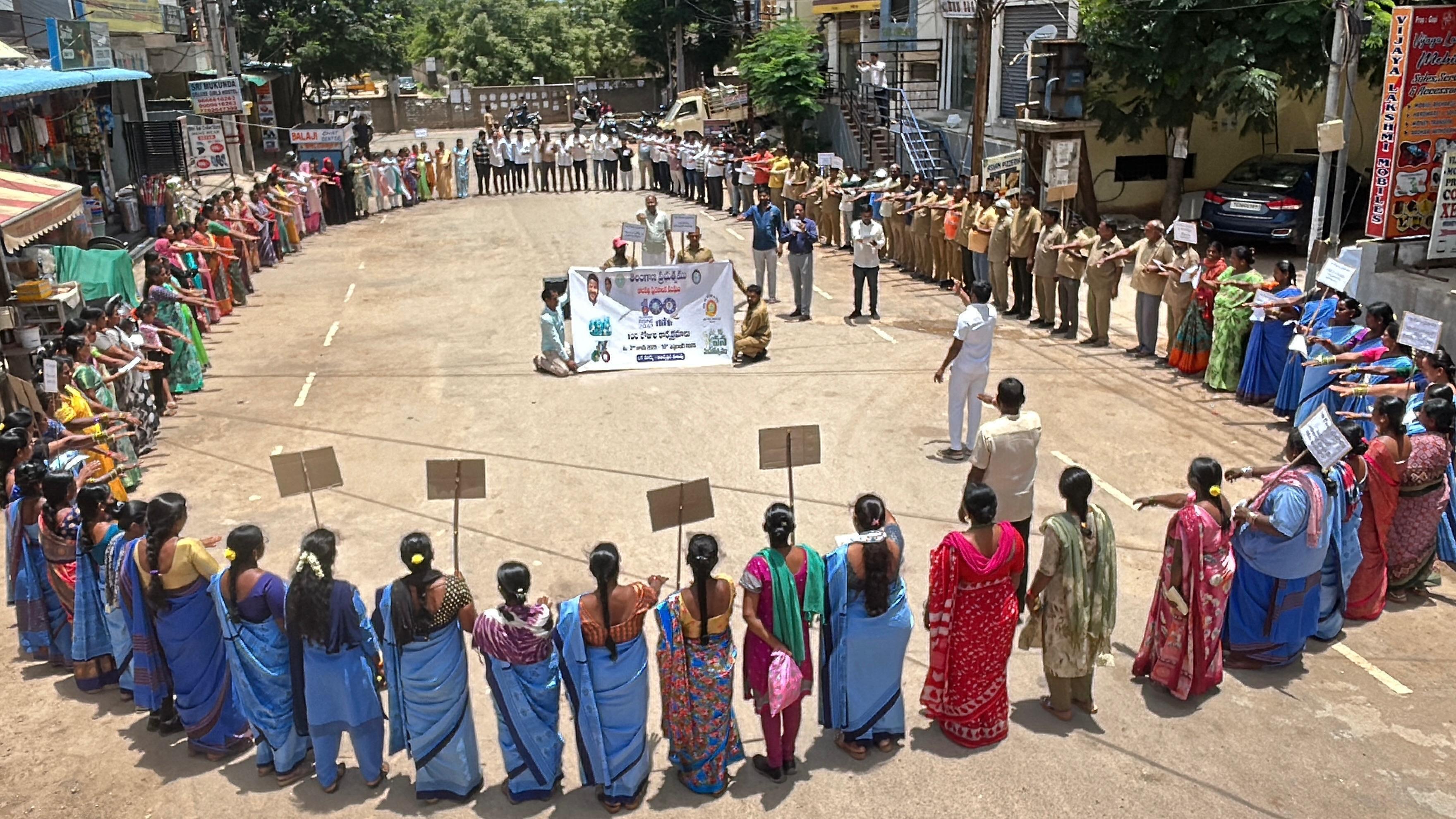 As part of 100 Days Launching Program in Kompally Municipality